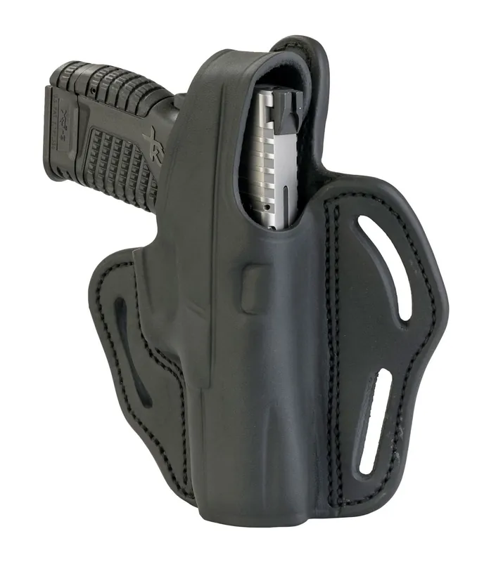 1791 Gunleather BHX OWB Black Leather Fits Glock 17/S&W Shield/Sprgfld XD9 Pistol Belt Loop Mount RH
