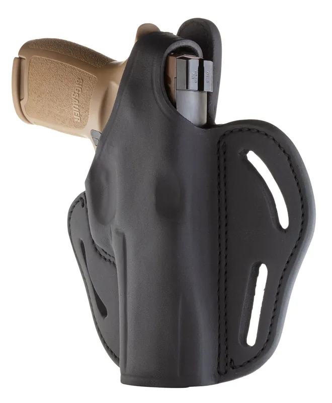 1791 Gunleather BHX OWB Stealth Black Leather Fits Sig P320/Springfield XD-M/Walther PPQ Belt Loop Mount RH