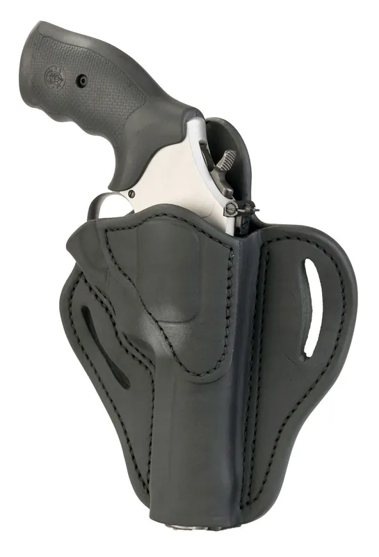 1791 Gunleather RVH2 OWB Stealth Black Leather Fits Ruger GP100 Belt Loop Mount RH