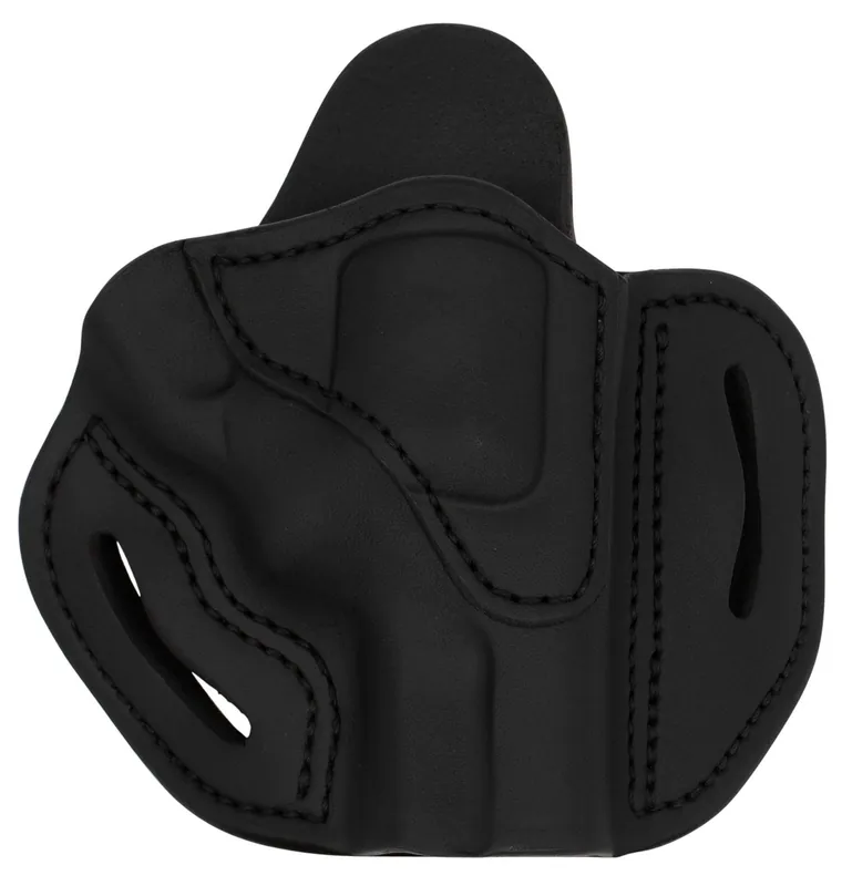 1791 Gunleather RVH2S OWB Stealth Black Leather Fits S&W K Frame 3" Size 2S Belt Loop Mount RH