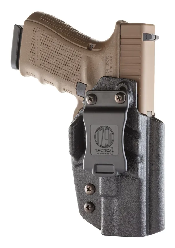 1791 Gunleather Tactical Kydex IWB Black Kydex Fits Glock Belt Clip Mount RH