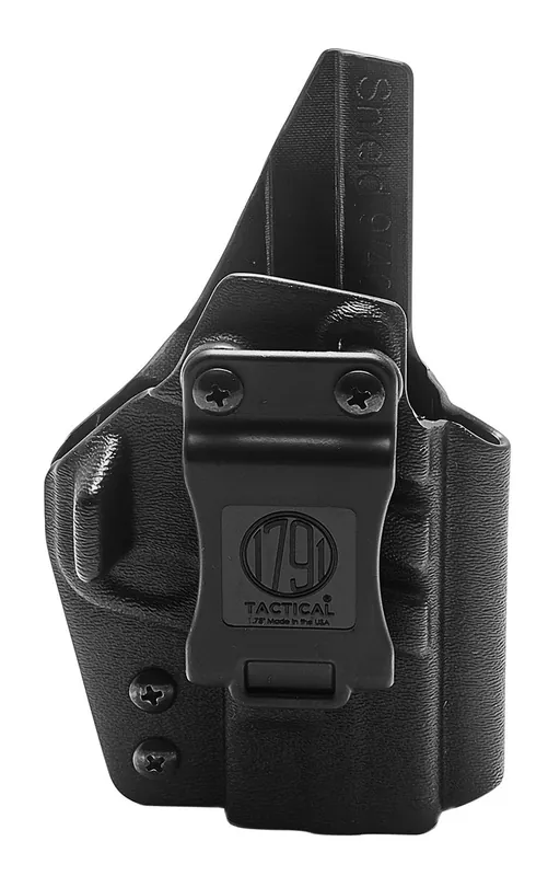 1791 Gunleather Tactical Kydex IWB Black Kydex Fits S&W Shield Belt Clip Mount RH