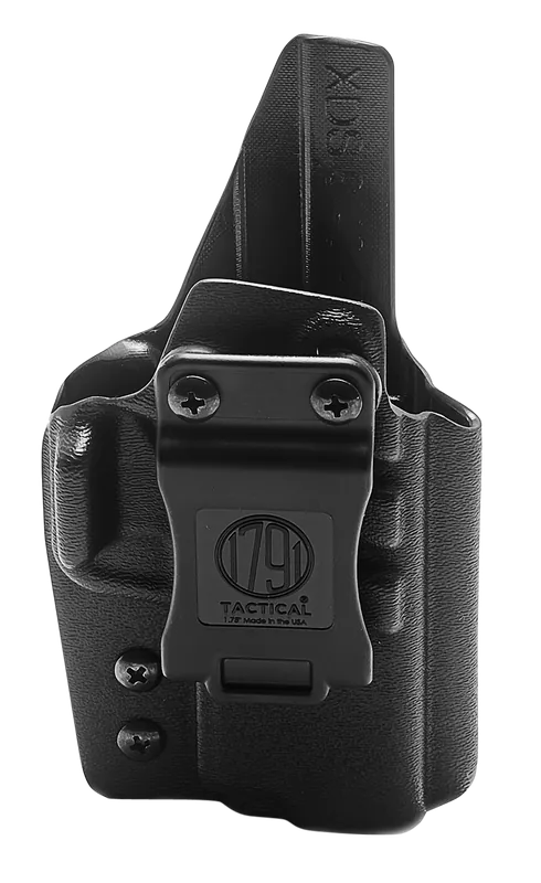 1791 Gunleather Tactical Kydex IWB Black Kydex Fits Springfield XD-S Belt Clip Mount RH