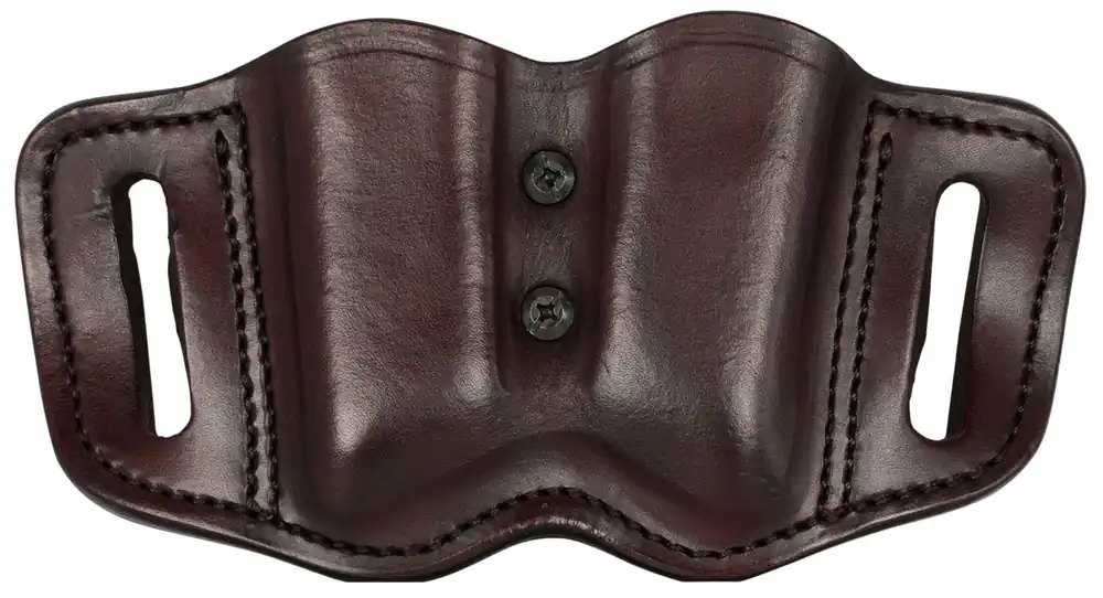 1791 Gunleather MAG-F Double Mag Holster Leather Brown Finish Double Stack