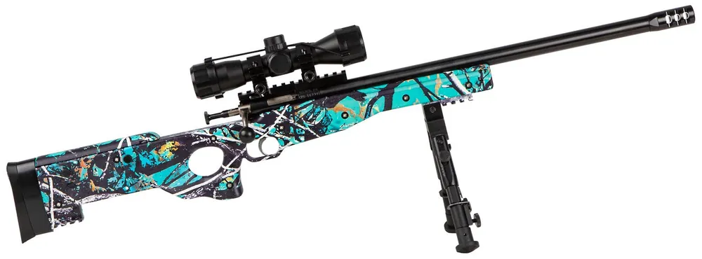 Crickett Precision Package 22 Long Rifle 16.12" Single Shot Muddy Girl Serenity Camo