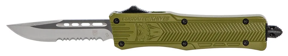 CobraTec Knives CTK-1 Small 2.75" OTF Drop Point Part Serrated