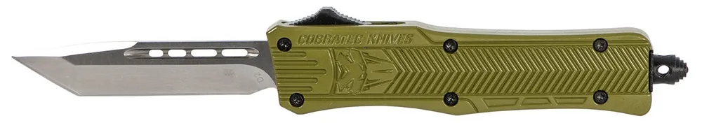 CobraTec Knives CTK-1 Small 2.75" OTF Tanto Plain D2 Steel Blade