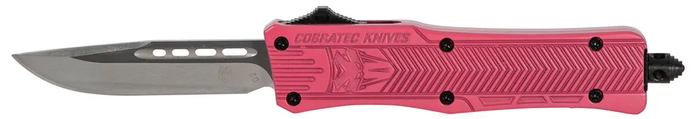 CobraTec Knives CTK-1 Small 2.75" OTF Drop Point Plain D2 Steel Blade
