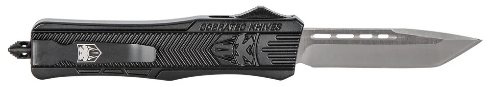 CobraTec Knives CTK-1 Medium 3" OTF Tanto Plain D2 Steel Blade