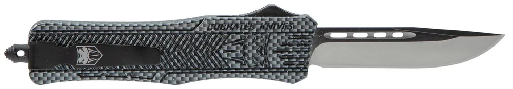 CobraTec Knives CTK-1 Medium 3" OTF Drop Point Plain D2 Steel Blade