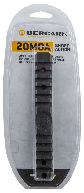 Bergara Rifles Base Black Rem 700 Bergara B14 & Premier Cross-Slot For Short Action 20 MOA Aluminum Rifle