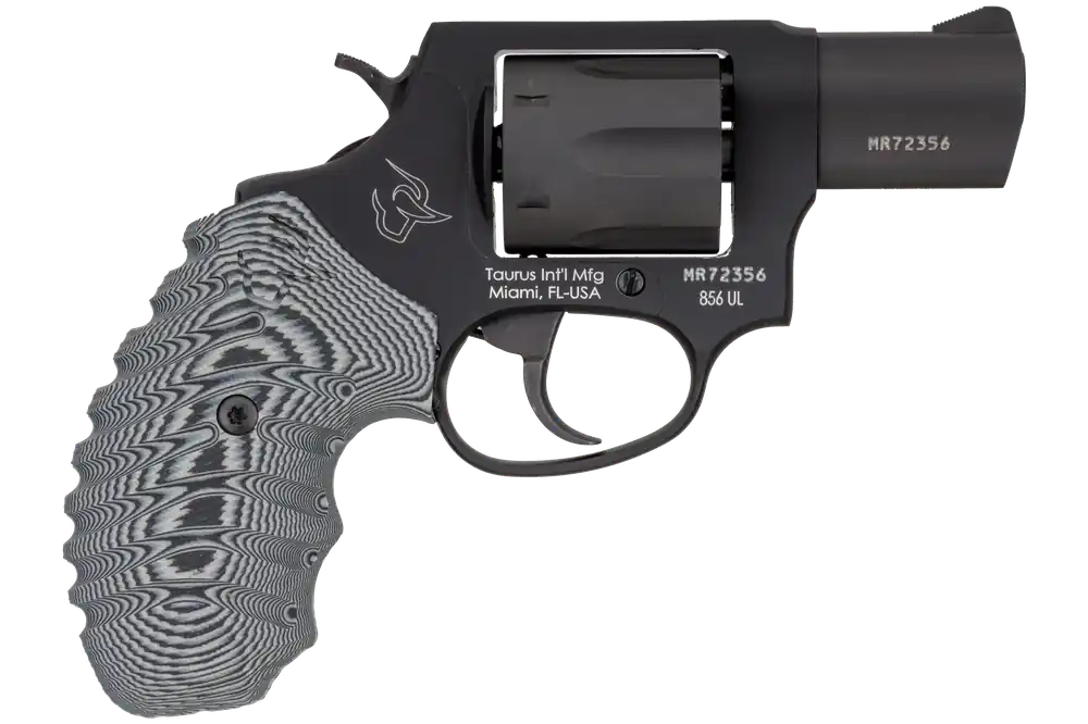 Taurus 2-856021ULVZ13 856 Ultra-Lite 38 Special +P 6rd 2" Matte Black Carbon Steel Cylinder & Barrel Matte Black Anodized Aluminum Frame Gray VZ Cyclone Grip
