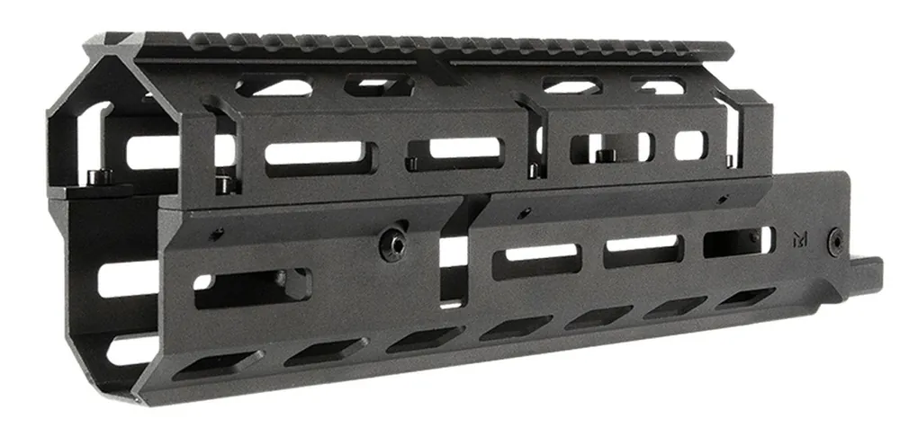 Aim Sports Handguard Medium & Drop-in, M-LOK 2-Piece Style Made of 6061-T6 Aluminum with Black Anodized Finish for AK-47