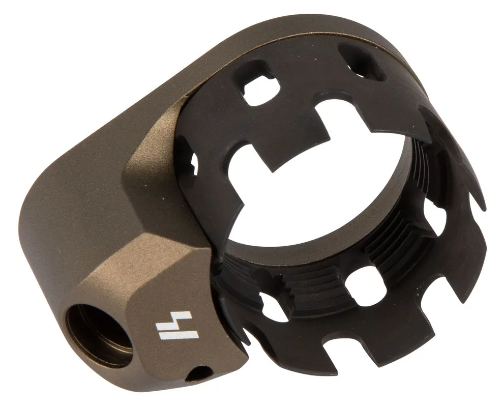 Strike AR Castle Nut and Extended End Plate Flat Dark Earth Anodized Steel