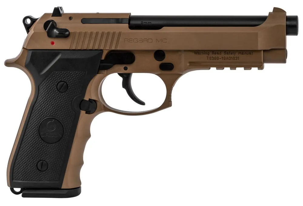 Girsan Regard MC 9mm Luger Pistol 4.90" FDE/Black 390084