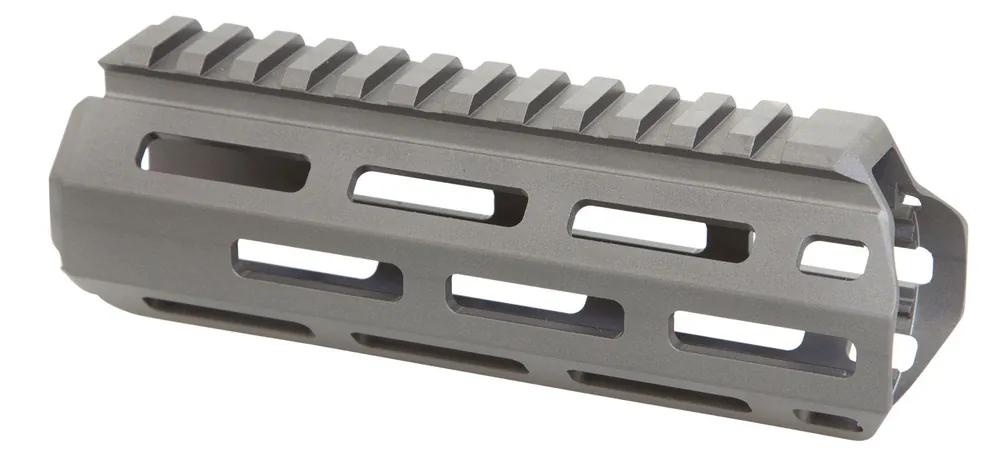 Q LLC Handguard made of Aluminum with Black Finish, M-LOK & 6" OAL for Q LLC Honey Badger Pistol