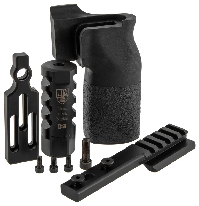 MasterPiece Arms ACCBundle with Black Finish, DN3 Muzzle Brake, Vertical Grip, V4 Spigot Mount & Bag Rider for 308 Win MasterPiece Arms PMR