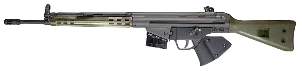 PTR GI 100 *CA Compliant 308 Win Rifle 18" 10+1 Black/Green Stock 405