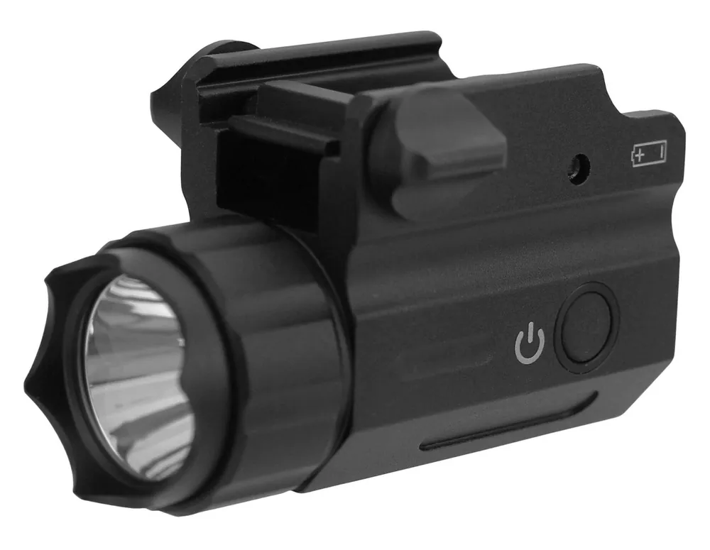 TacFire Full Size 360 Lumens Output White Picatinny/Weaver Mount Black