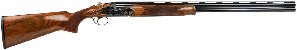 Dickinson Plantation 20 Gauge with 28" Black Barrel, 3" Chamber, 2rd Capacity, Color Case Hardened Metal Finish & Oil Turkish Walnut Fixed Pistol Grip Stock Right Hand (Full Size)