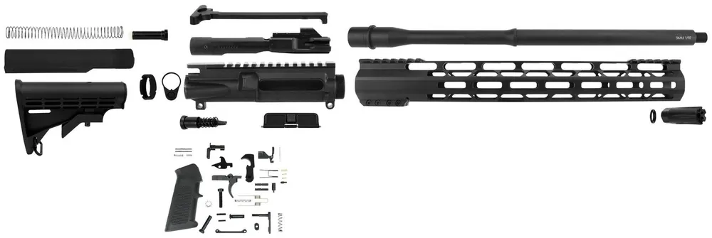 TacFire AR Build Kit Rifle 9mm Luger AR-15 Black Nitride Steel