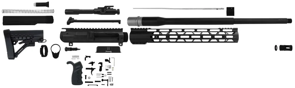 TacFire AR Build Kit Rifle 308 Win AR-10 Black Nitride Aluminum 5/8"-24 tpi *Sports South Exclusive.