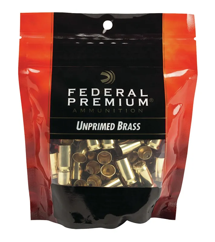 Federal Gold Medal 9mm Luger Handgun Brass 100 Per Bag