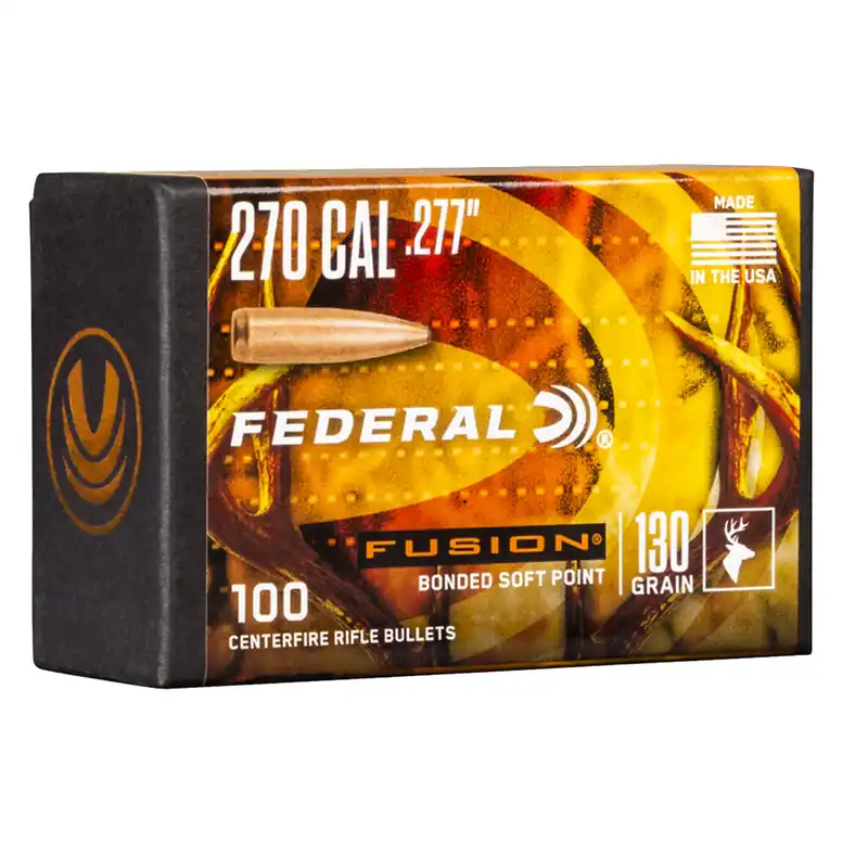 Federal Fusion Component 270 Win 130 Gr Fusion Soft Point 100/Box