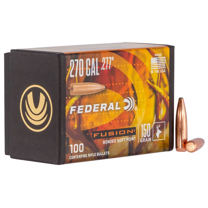 Federal Fusion Component 270 Win 150 Gr Fusion Soft Point 100/Box