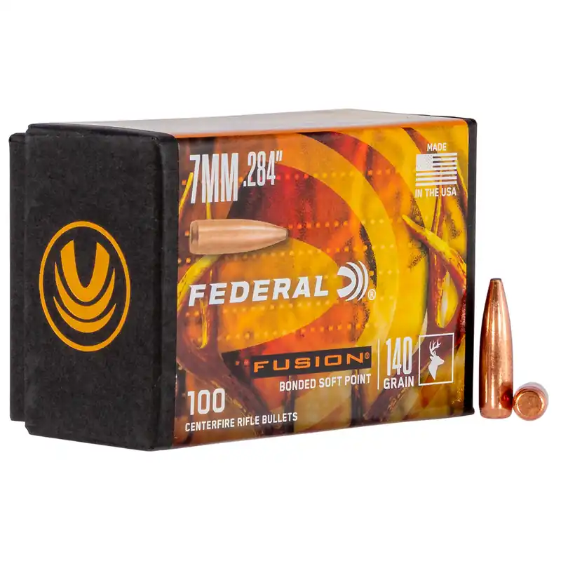 Federal Fusion Component 7mm 140 Gr Fusion Soft Point 100/Box