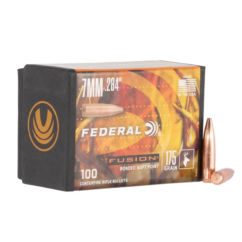 Federal Fusion Component 7mm 175 Gr Fusion Soft Point 100/Box