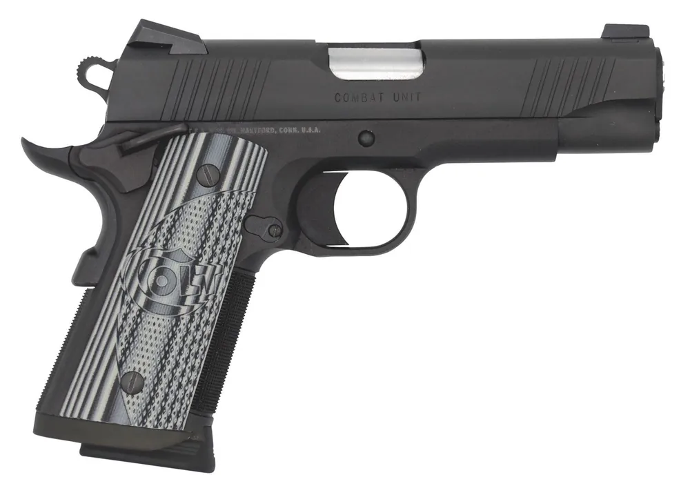 Colt Mfg 1911 Commander Combat Unit 9mm Luger Pistol 4.25" Black O9842CCU