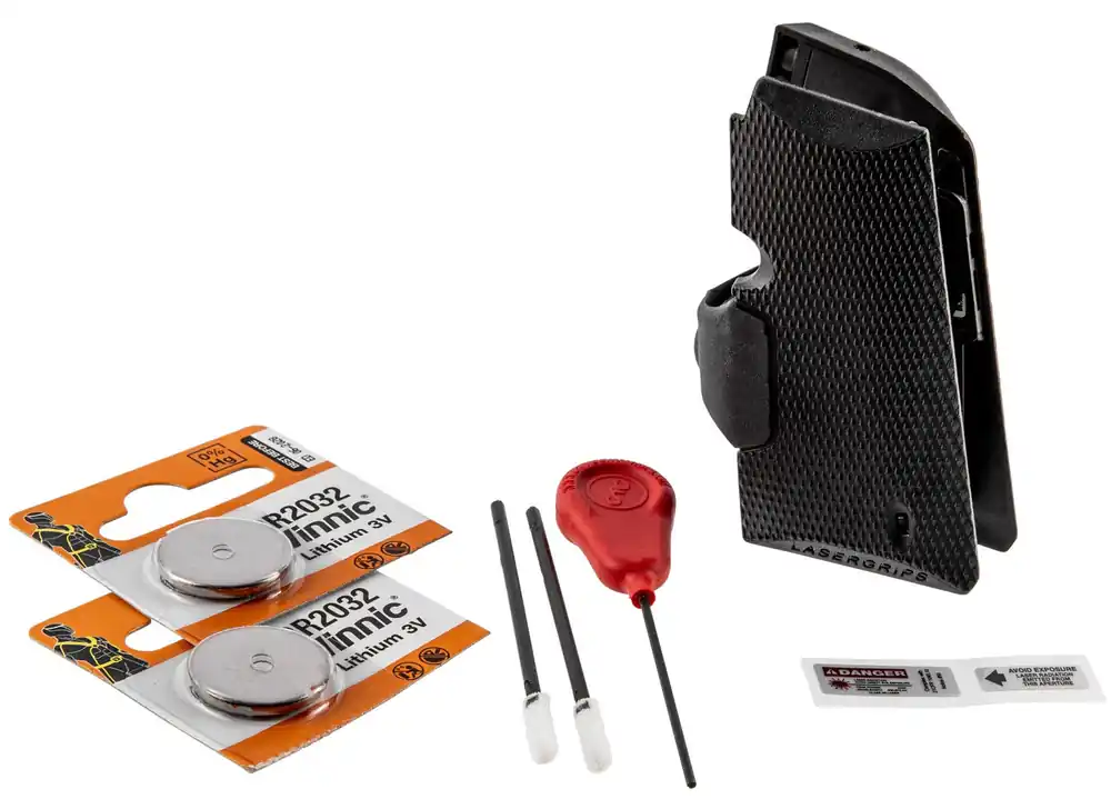 Crimson Trace Lasergrips 5mW Red Laser with 633nM Wavelength & Black Finish for Kimber EVO SP