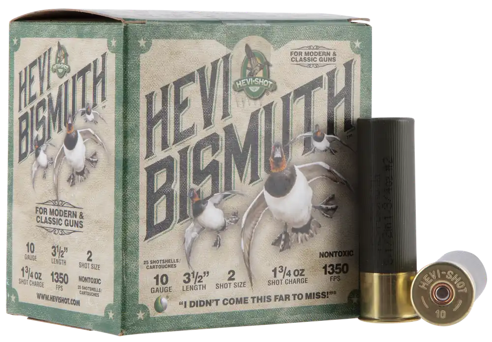 HEVI-Shot Hevi-Bismuth Waterfowl 10ga 3.5" 1-3/4oz 2 25rd