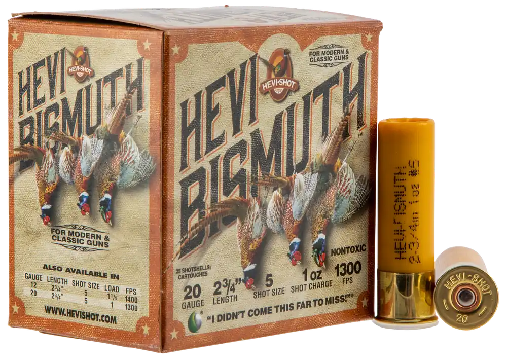 HEVI-Shot Hevi-Bismuth Upland 20ga 2.75" 1oz 5 25rd