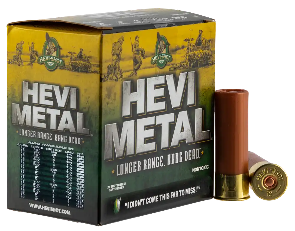 HEVI-Metal Hevi-Metal Longer Range 12 Gauge 3" 1 1/4 oz 6 Shot 25 Bx/ 10 Cs