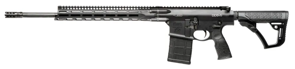 Daniel Defense DD5 V5 *CA Compliant 6.5CM 20" 10+1 Anodized Rec Phosphate Barrel Adj Overmolded Stock Black 0216530063055