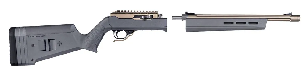 Magpul Hunter X-22 Stock Fixed Adjustable Comb Stealth Gray Synthetic for Ruger 10/22 Takedown