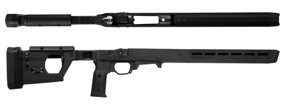 Magpul Pro 700 Stock Fixed w/Aluminum Bedding Black Synthetic for Remington 700 SA