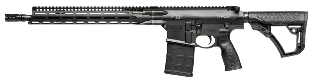 Daniel Defense DD5 V3 *CA Compliant 7.62x51mm 16" 10+1 Anodized Rec Phosphate Barrel Adj Overmolded Stock Black 0215707258055