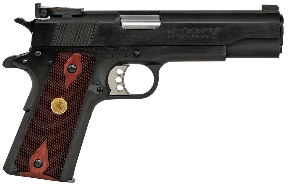 Colt Mfg 1911 Gov Gold Cup National Match 38 Super Pistol 5" Blued O5873A1