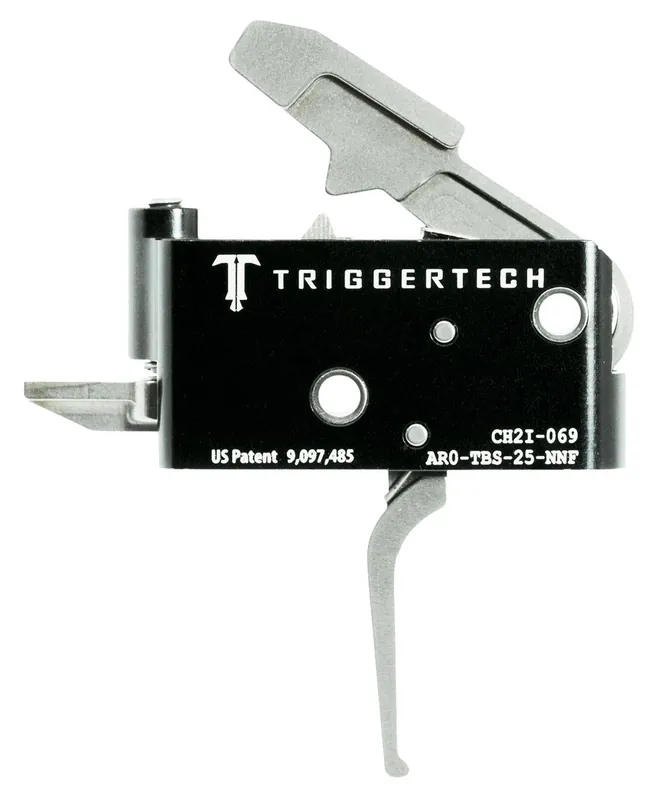 TriggerTech Adaptable Primary Two-Stage Flat Trigger with 2.50-5 lbs Draw Weight for AR-15 Right