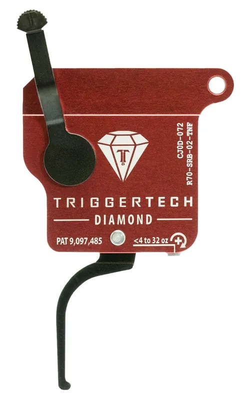 TriggerTech Diamond Without Bolt Release Single-Stage Flat Trigger with 0.30-2 lbs Draw Weight for Remington 700 Right