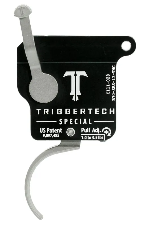 TriggerTech Special Without Bolt Release Single-Stage Traditional Curved Trigger with 1-3.50 lbs Draw Weight for Remington 700 Right