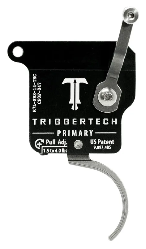 TriggerTech Primary Without Bolt Release Single-Stage Traditional Curved Trigger with 1.50-4 lbs Draw Weight for Remington 700 Left