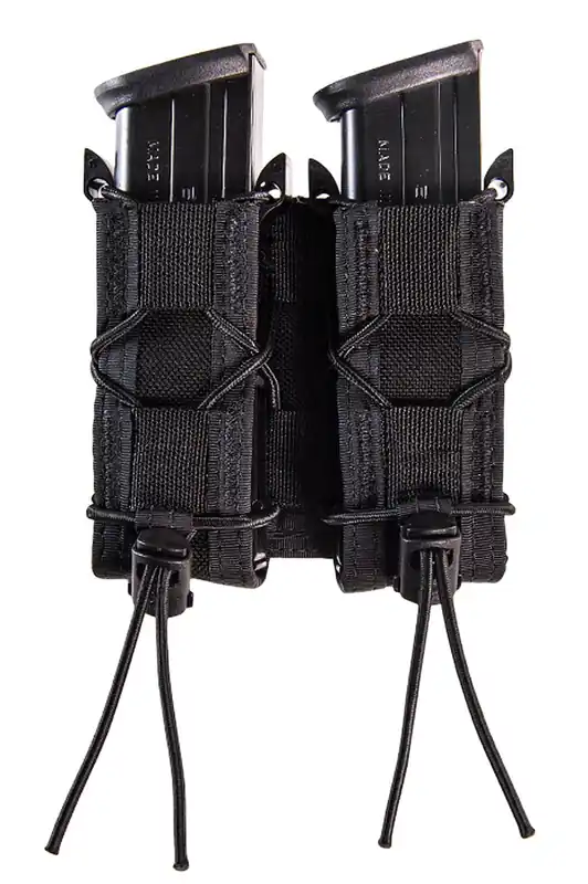 High Speed Gear TACO Mag Pouch Double Black, MOLLE Mount Type & 2"