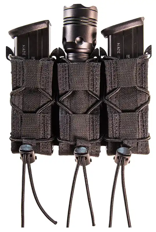 High Speed Gear TACO Mag Pouch Triple Nylon Black, MOLLE Mount & 2"