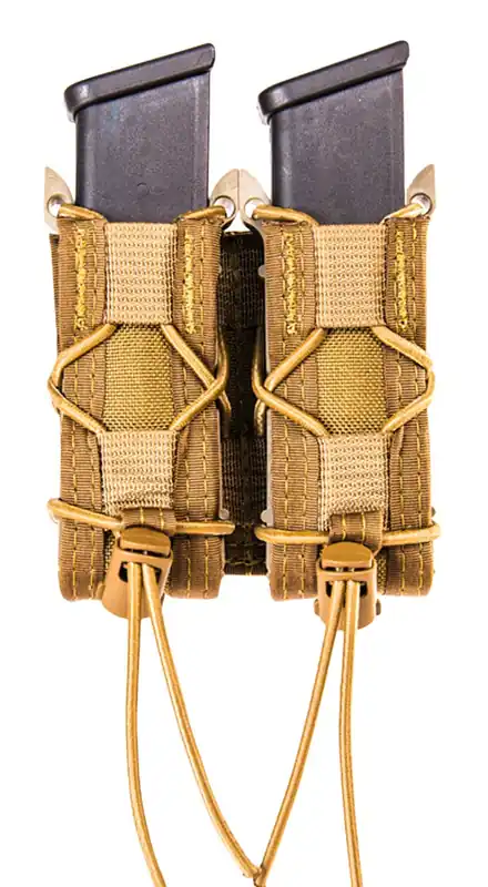 High Speed Gear TACO Mag Pouch Double Brown & Belt Mount Pistol Mags