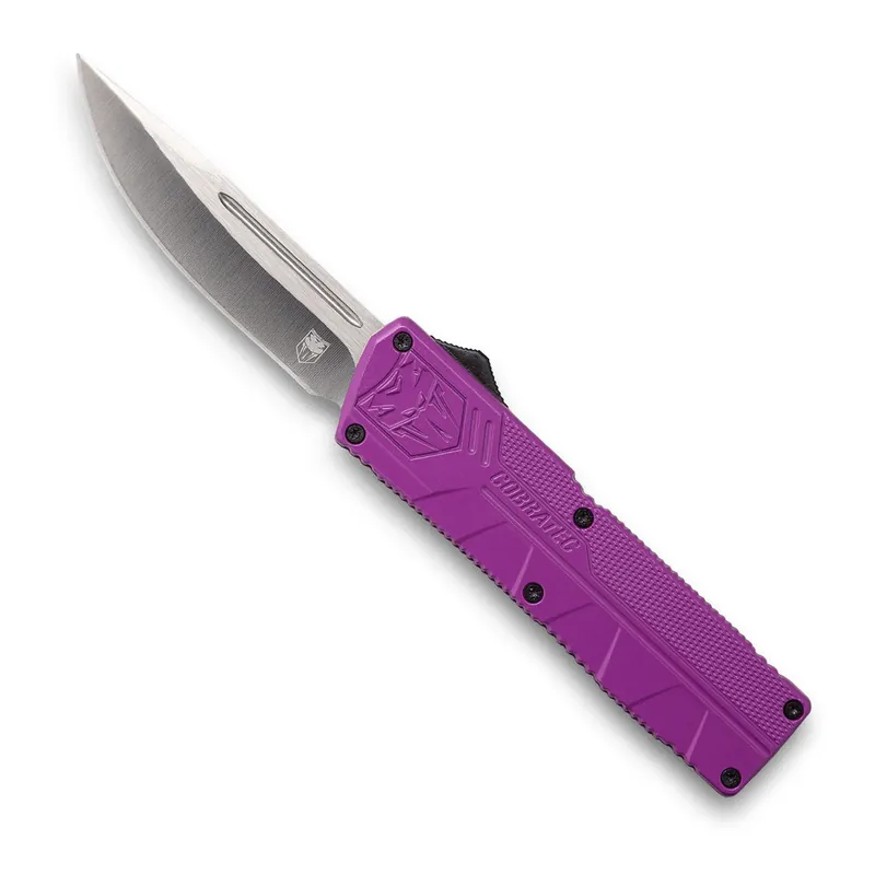 CobraTec Knives Lightweight 3.25" OTF Drop Point Plain D2