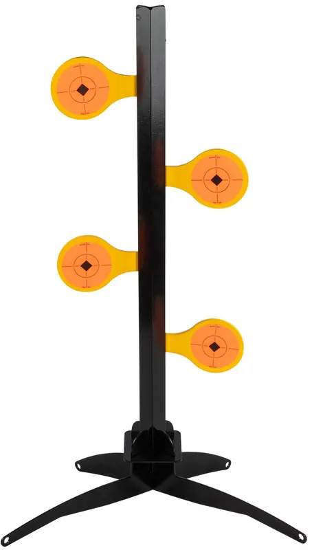 Birchwood Casey World of Targets Dueling Tree 3.50" Rimfire Pistol/Rifle Orange/Yellow Steel Circle w/Crosshair & Diamond